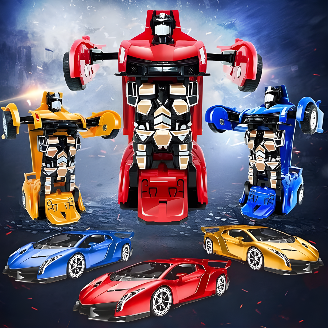 CARRO TRANSFORMER EL MEJOR REGALO PARA NIÑO – Diversión automática, transformación sorprendente y entretenimiento sin parar