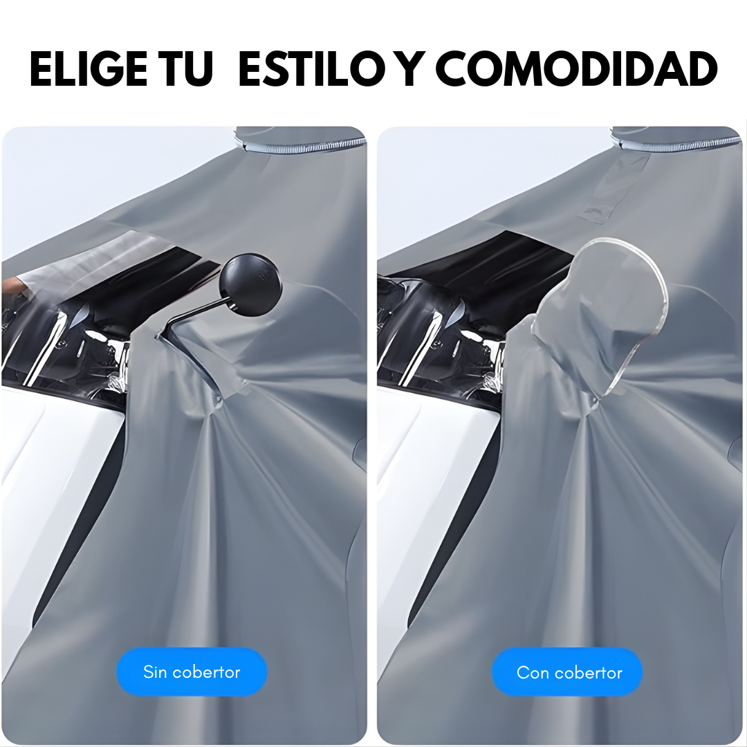 CAPA PROTECTORA DE LLUVIA – Protección impermeable, movilidad cómoda y viaje seguro bajo la lluvia