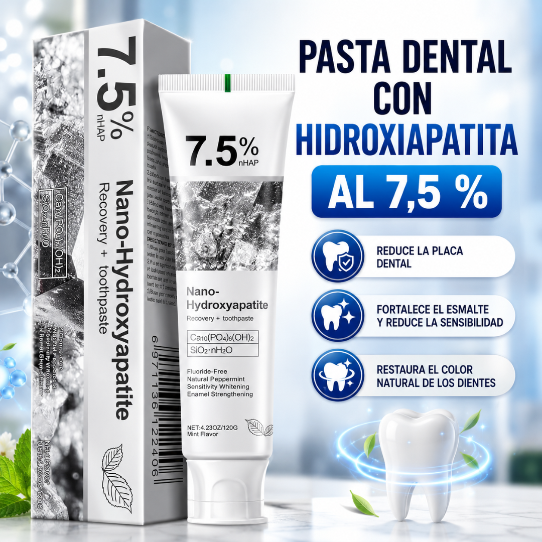 PASTA DENTAL CON HIDROXIAPATITA AL 7,5 % – Limpieza profunda y sonrisa cuidada
