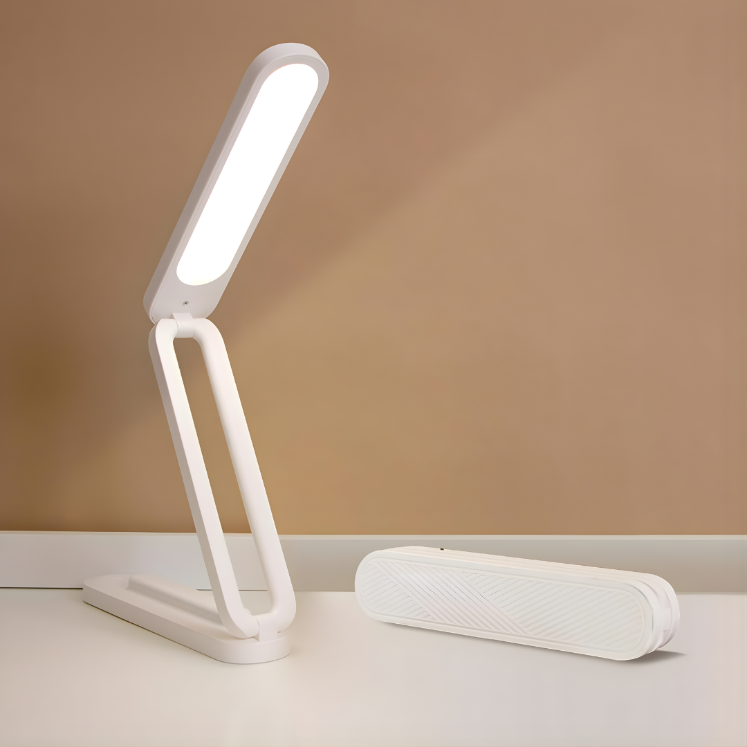 FOLDING TABLE LAMP – Iluminación portátil, diseño plegable y luz perfecta para cada momento