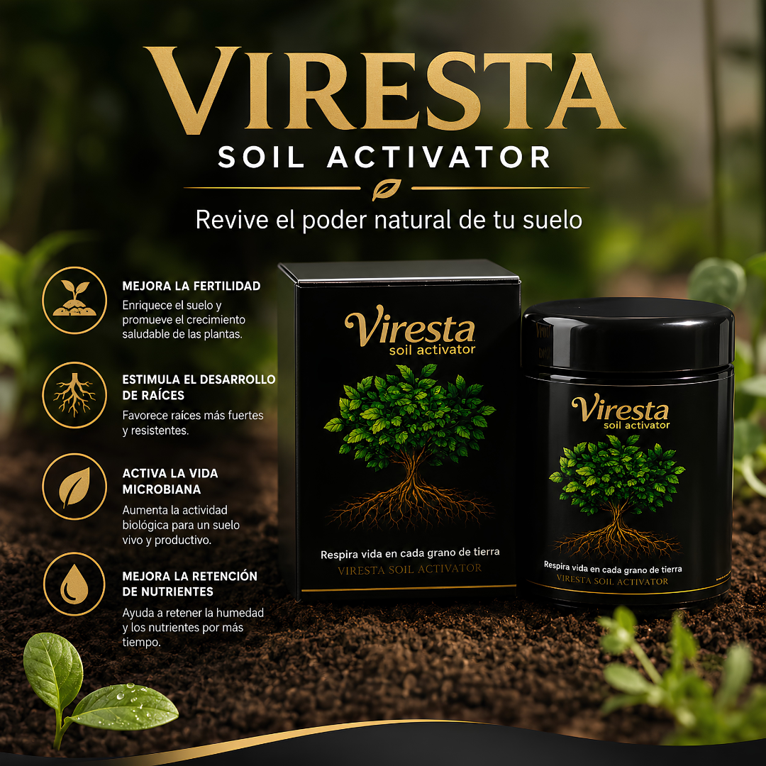 VIRESTA SOIL ACTIVATOR – Suelo fértil, plantas vigorosas
