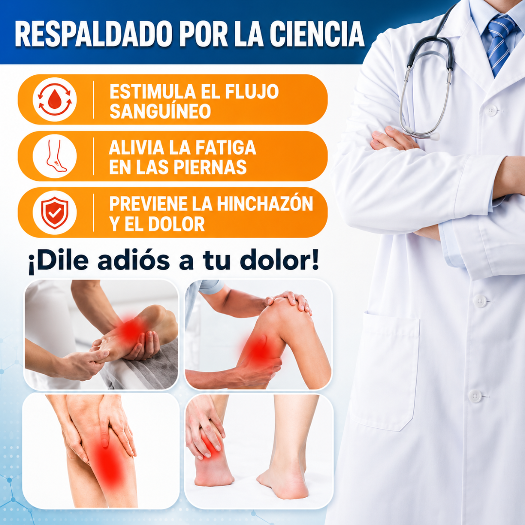 MEDIAS DE COMPRESIÓN – Soporte diario para piernas más cómodas mientras trabajas, caminas o descansas