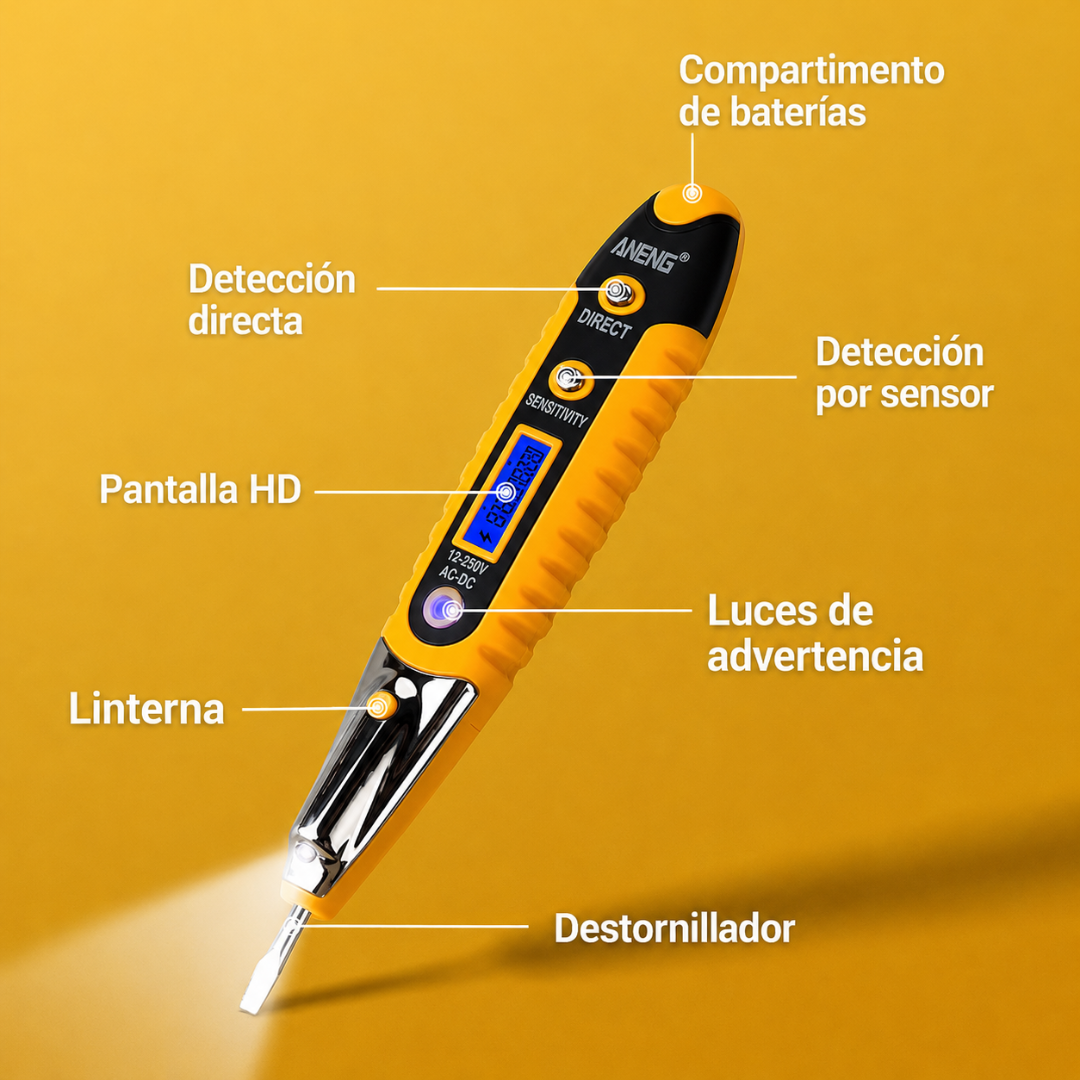 BOLÍGRAFO ELÉCTRICO — El problema no es el cable. Es no detectar el voltaje a tiempo.