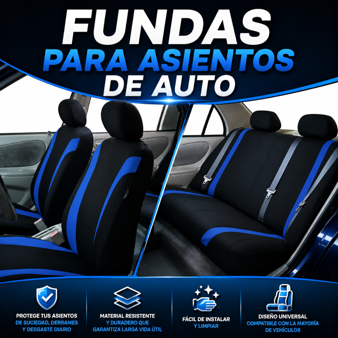 FUNDAS PARA ASIENTOS DE AUTO – Renueva y protege tu interior