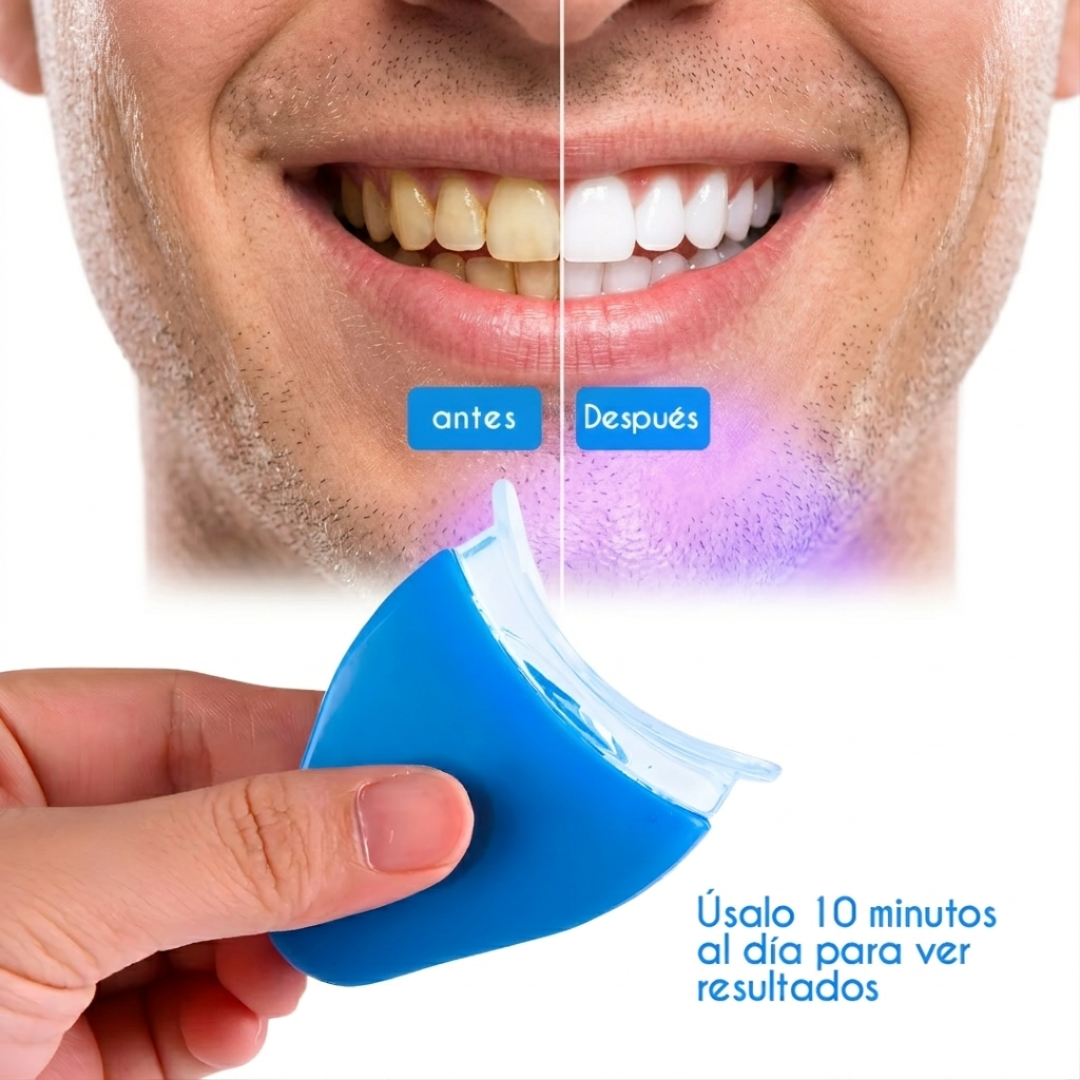 BLANQUEAMIENTO PROFESIONAL DENTAL EN CASA WHITE LIGHT TECNOLOGÍA CON LUZ LED – Sonrisa más blanca, cuidado dental y resultados visibles