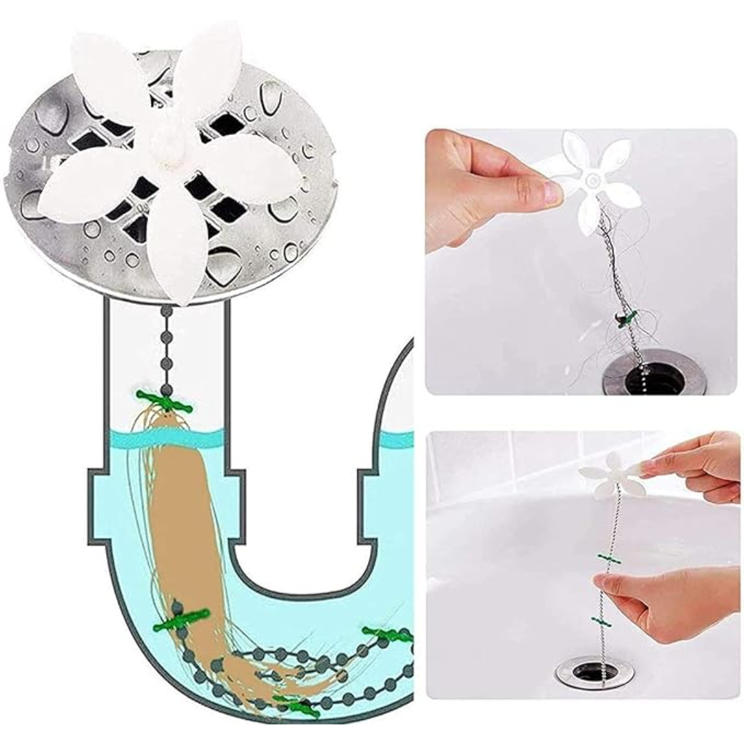 DUO DE BLISTER DE TAPÓN PLÁSTICO ANTI PELOS PARA DUCHA O LAVATRASTOS – Mantén tus desagües limpios y sin obstrucciones