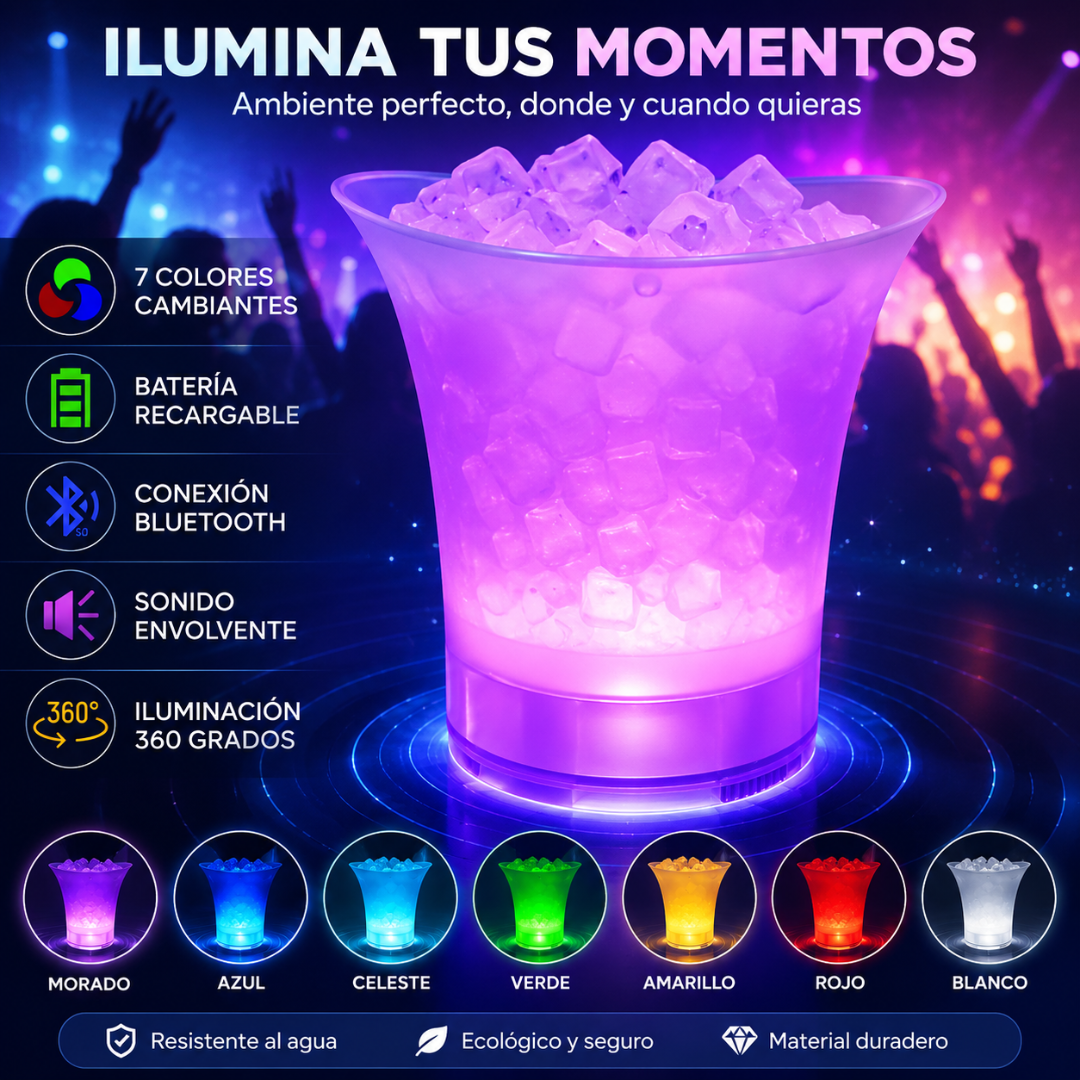 HIELERA BLUETOOTH – Enfría tus bebidas, enciende la música y eleva cualquier reunión