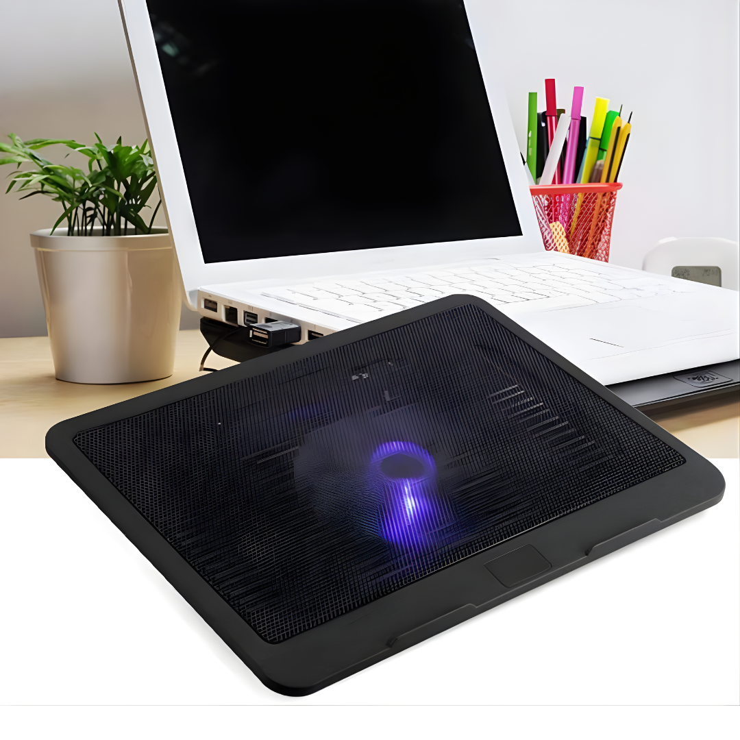 PAD ENFRIADOR NOTEBOOK – Temperatura controlada, mejor rendimiento y mayor vida útil para tu laptop