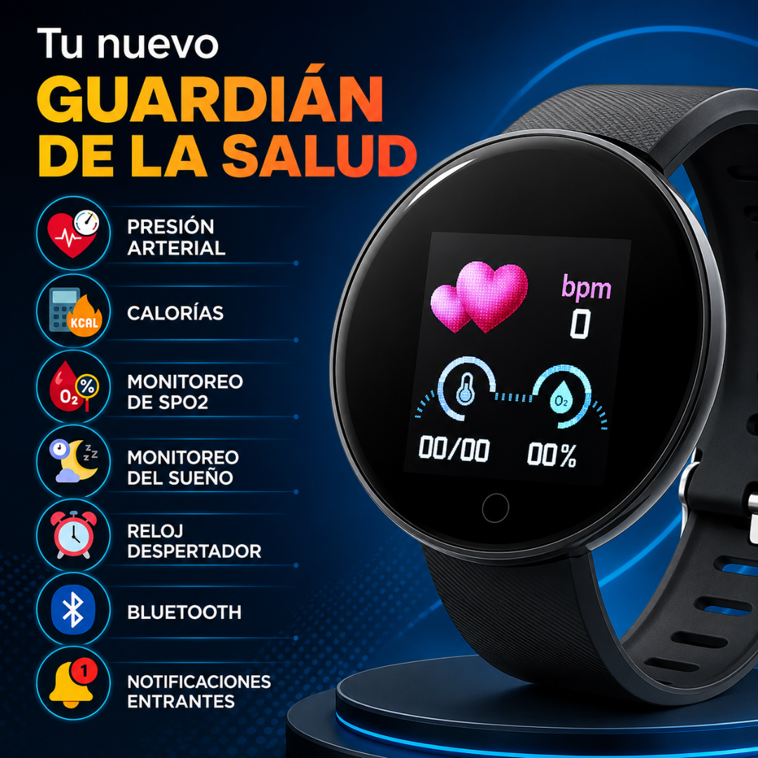 SMART BRACELET REDONDO – Actividad y conexión diaria