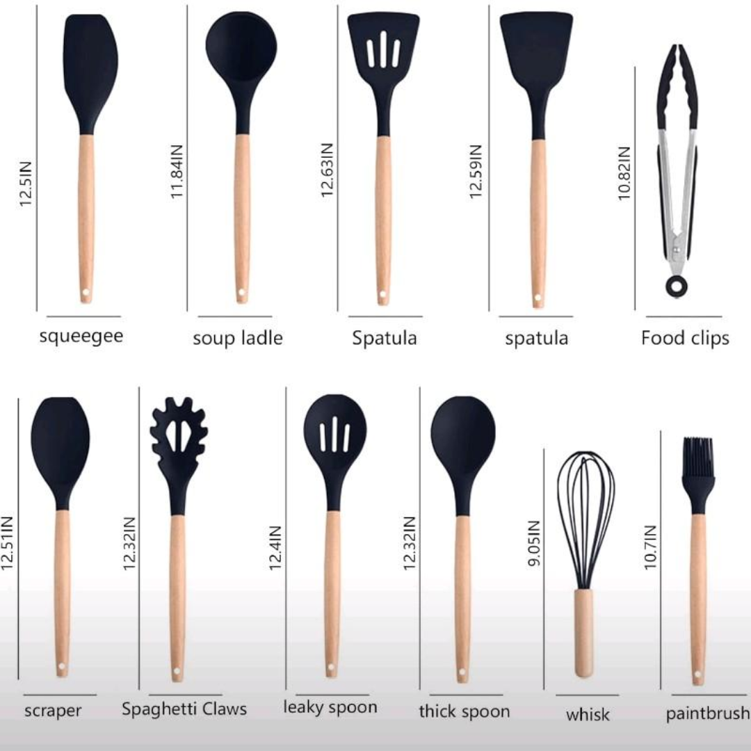 SET DE UTENSILIOS DE COCINA 19 PIEZAS – Todo lo que necesitas para cocinar como un chef