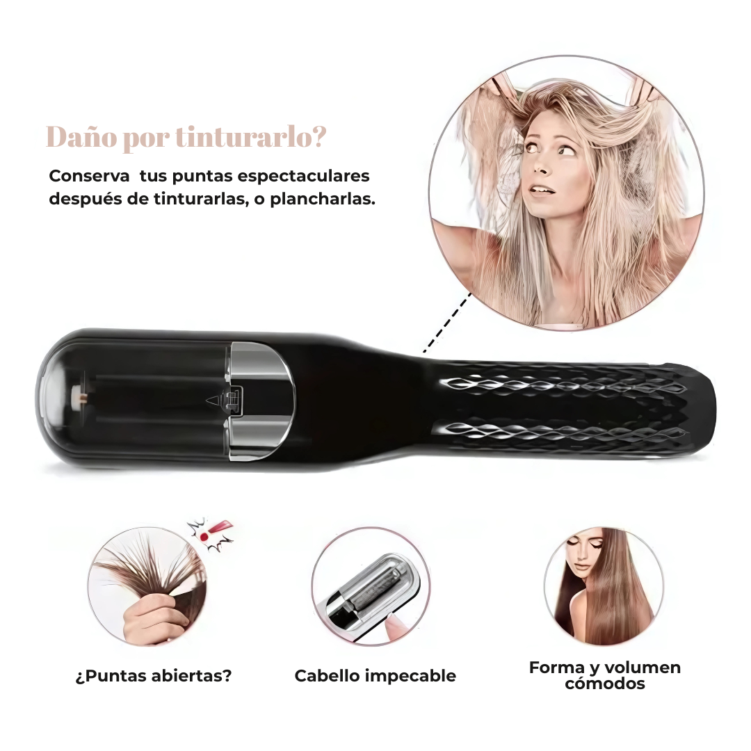 Cortadora de Puntas Abiertas – Renueva tu cabello sin cortar el largo