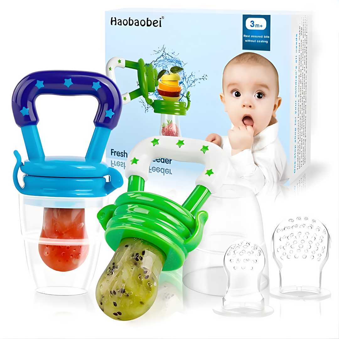 CHUPETE ALIMENTADOR DE FRUTAS PARA BEBÉ – Alimentación segura, estimulación temprana y tranquilidad para los padres