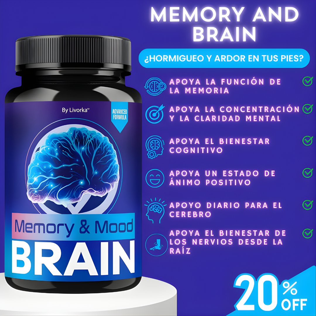 BRAIN NEURO — Memoria, enfoque y claridad mental en cada cápsula
