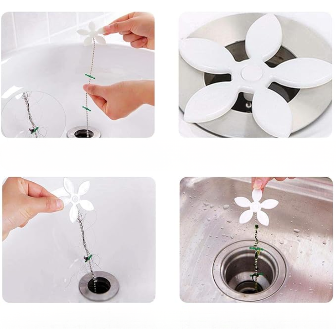 DUO DE BLISTER DE TAPÓN PLÁSTICO ANTI PELOS PARA DUCHA O LAVATRASTOS – Mantén tus desagües limpios y sin obstrucciones