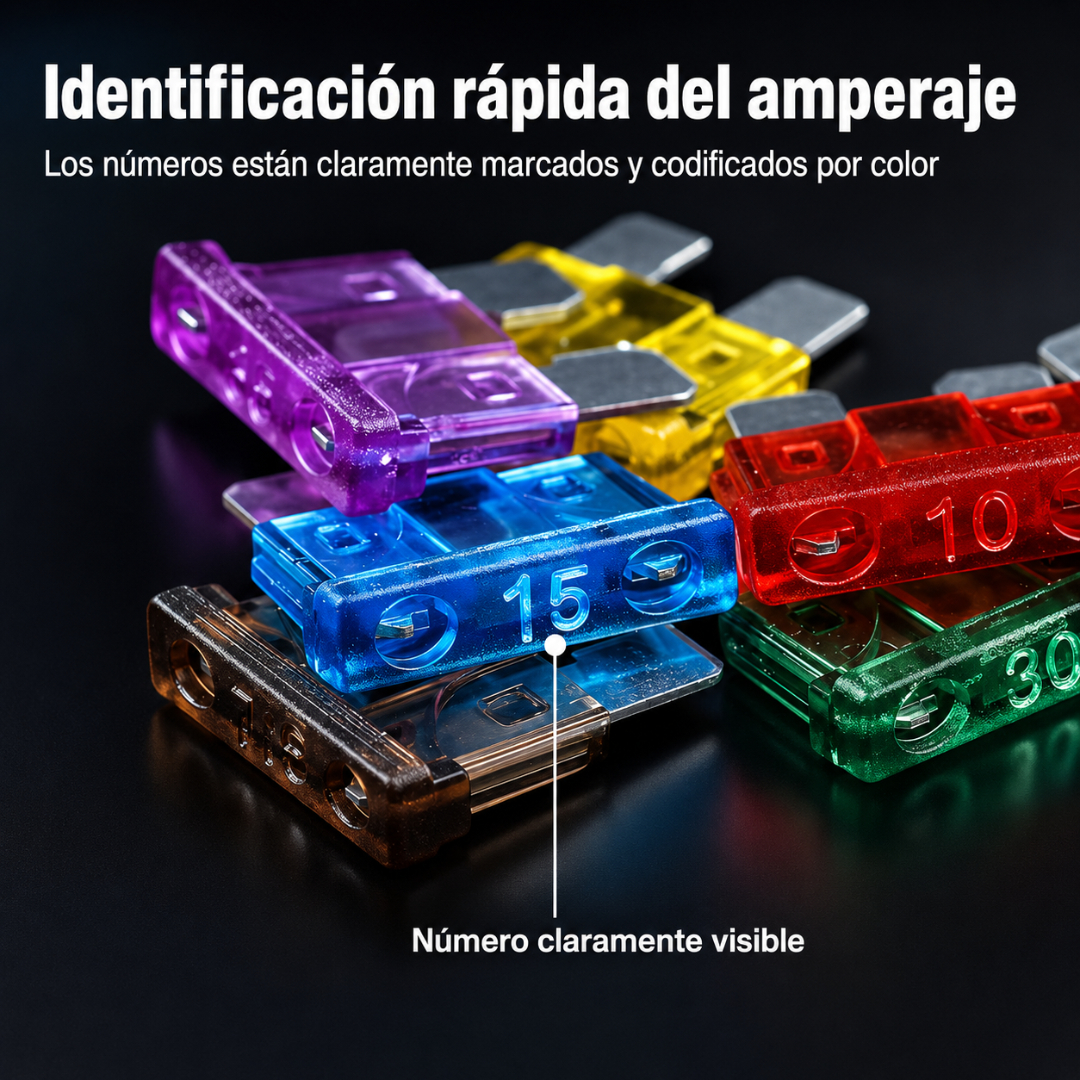 KIT DE FUSIBLES – Protección eléctrica para carro, moto y vehículos con diferentes tamaños