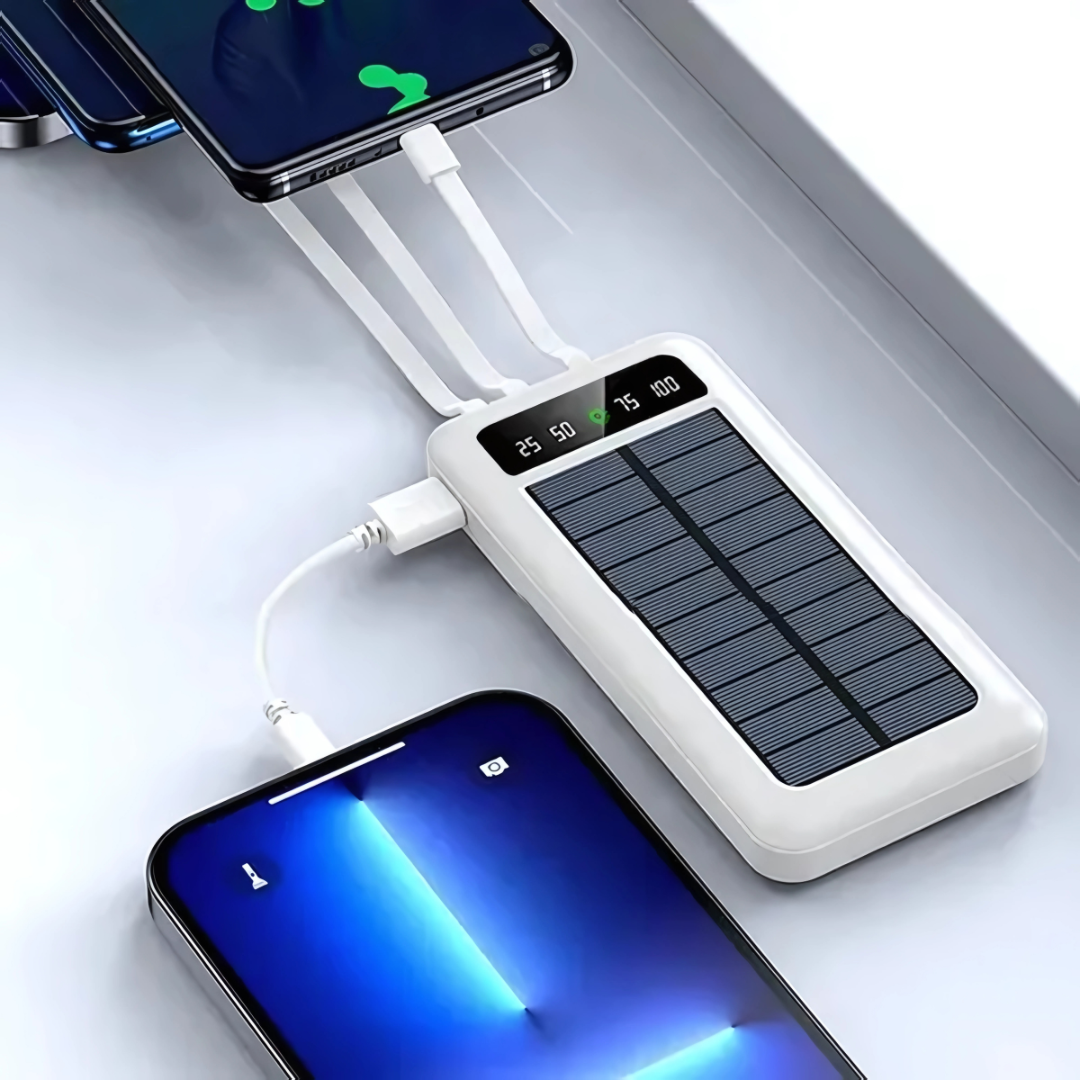 POWER BANK CARGA SOLAR 10000 – Energía portátil donde la necesites