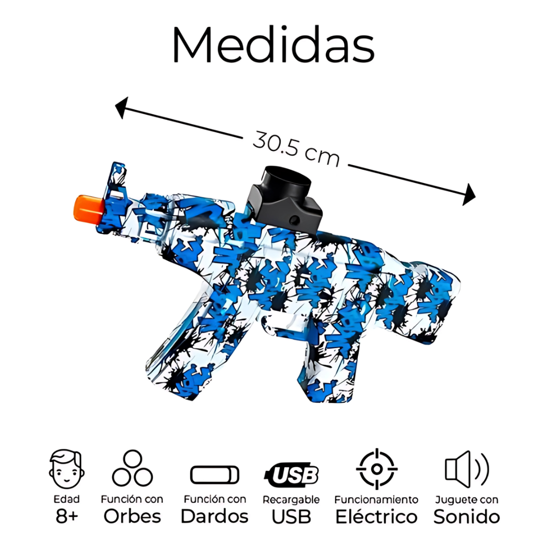 RIFLE DE AIRSOFT ULTIMATE STORM AK47 – Diversión sin límites para juegos de combate realistas