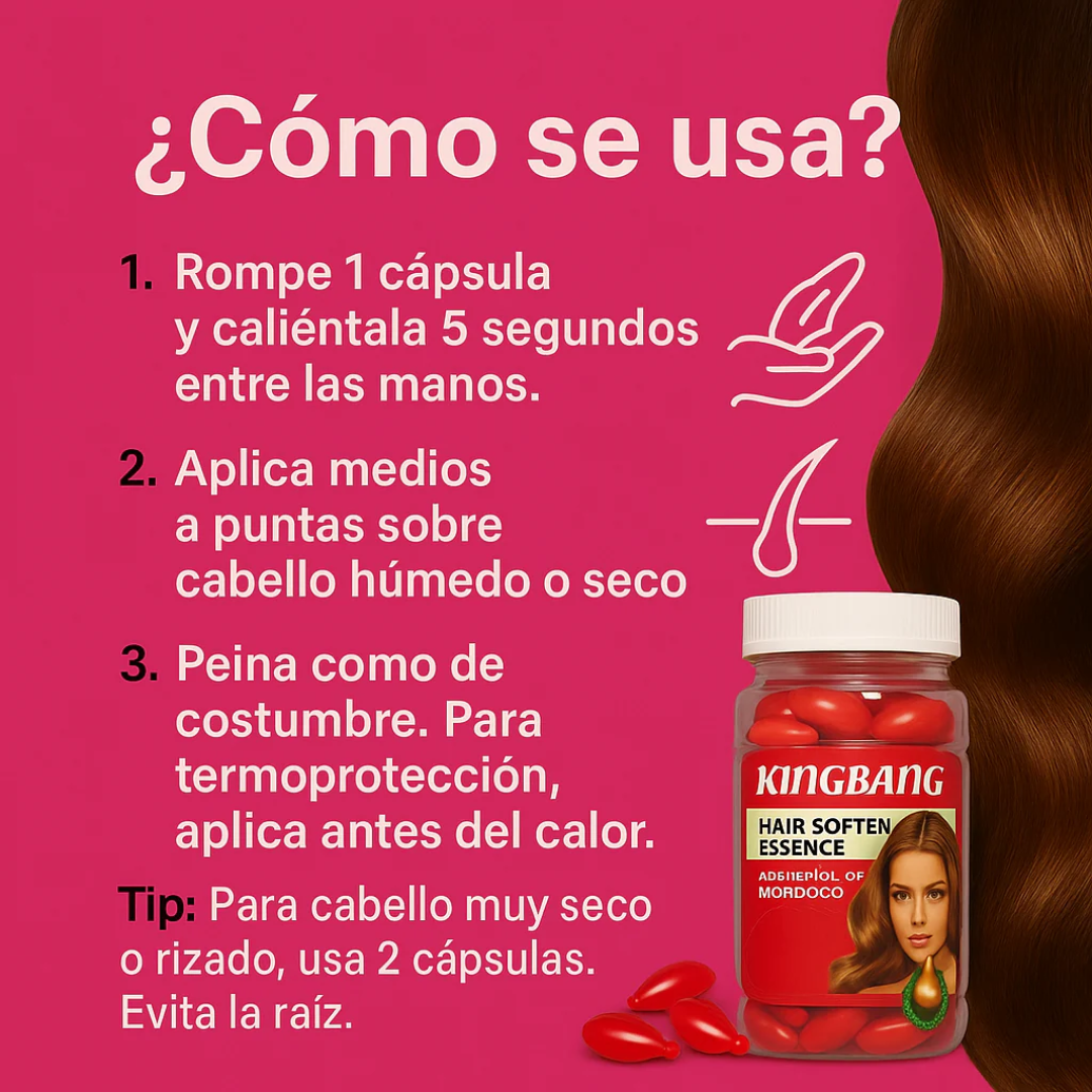 CÁPSULAS DE ARGÁN – Nutrición intensiva y brillo natural para tu cabello