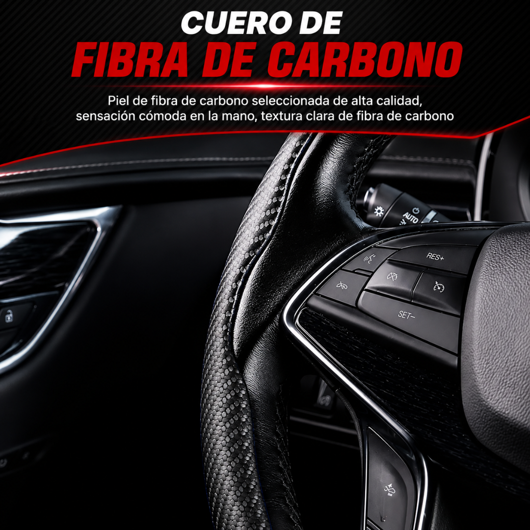 PROTECTOR DE TIMÓN – Ajuste universal, agarre antideslizante y estilo moderno para tu auto