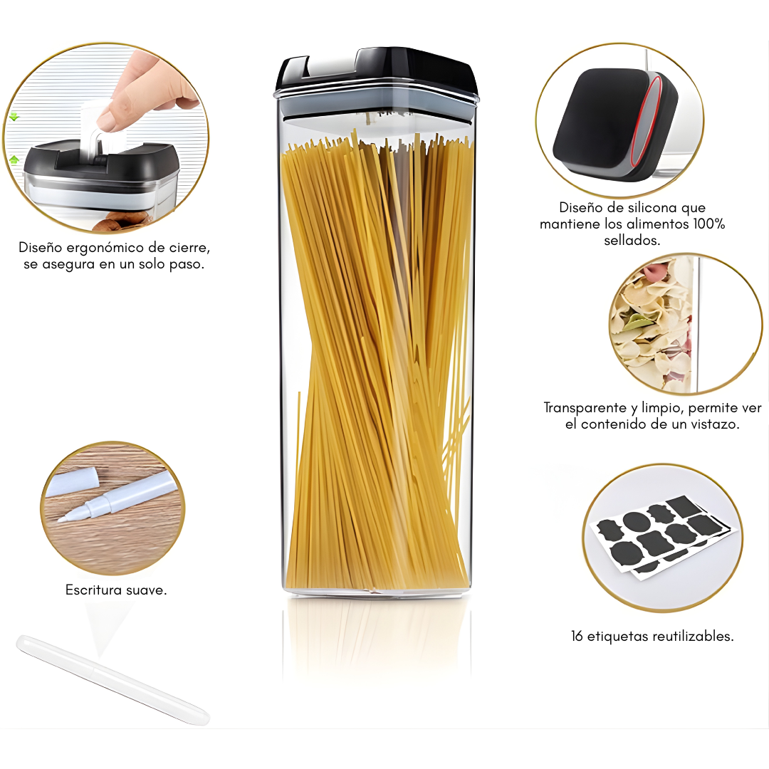 SET ORGANIZADOR 7 PIEZAS – Orden visible, cocina práctica y alimentos siempre frescos