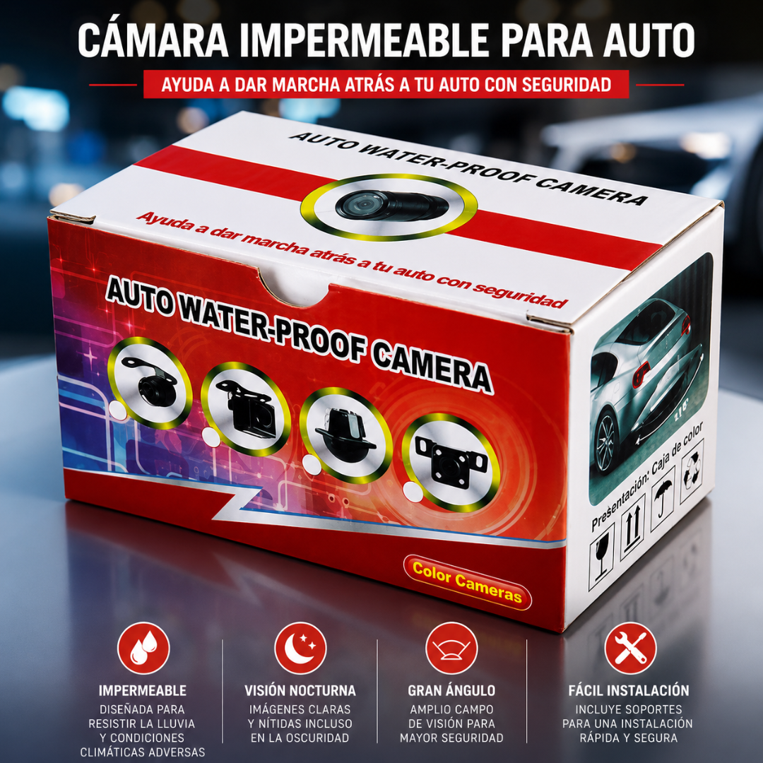 CÁMARA DE SEGURIDAD AUTOMOTRIZ – Reversa segura y sin golpes