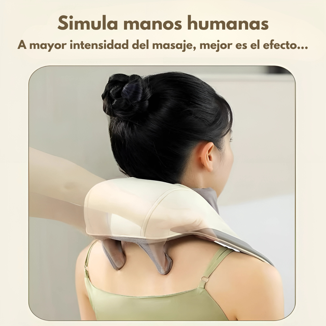 MASAJEADOR DE CUELLO – Alivio profundo donde y cuando lo necesites
