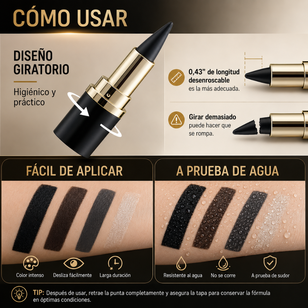 DELINEADOR DE OJOS ROSSÉ – Precisión suave e impermeable