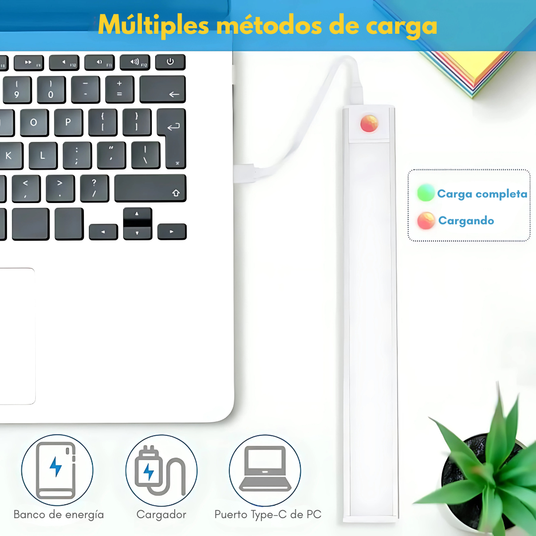 LUZ LED CON SENSOR DE MOVIMIENTO (Pack x2) – Iluminación automática donde más la necesitas
