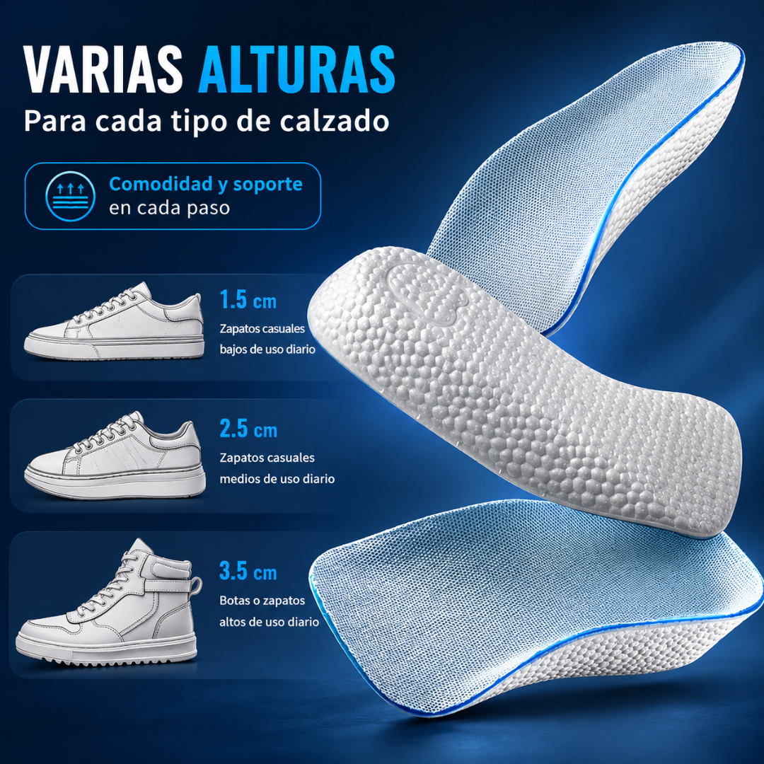 PLANTILLA ELEVADORA DE ALTURA – Más altura y comodidad
