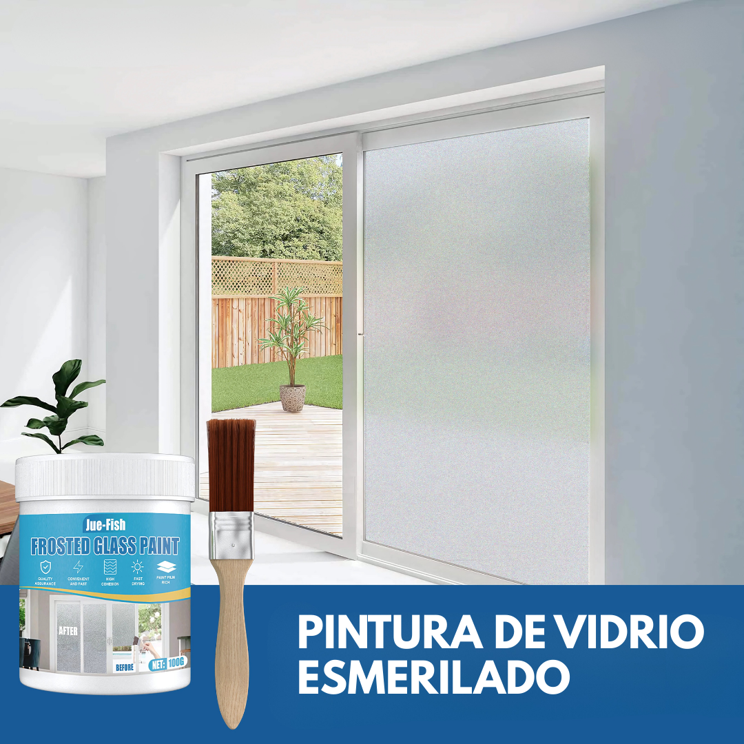 PINTURA DE VIDRIO ESMERILADO – Privacidad y estilo en tus ventanas