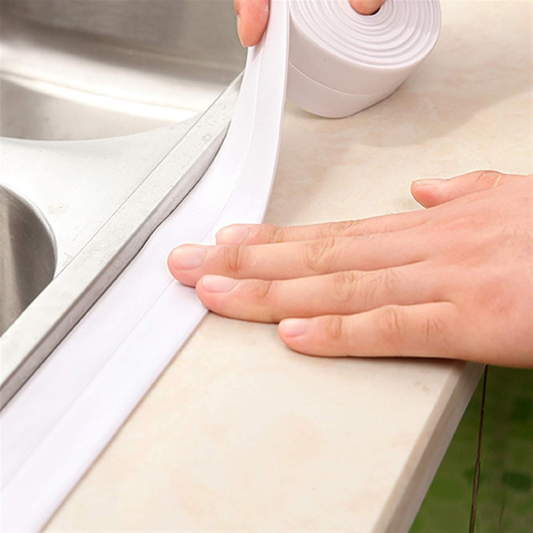 CINTA SELLADORA (PACK x2) — Sella juntas de baño y cocina, bloquea la humedad y previene el hongo de una vez por todas
