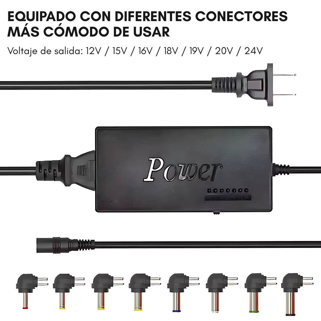 CARGADOR UNIVERSAL LAPTOP 120W – Un solo cargador para todos tus dispositivos