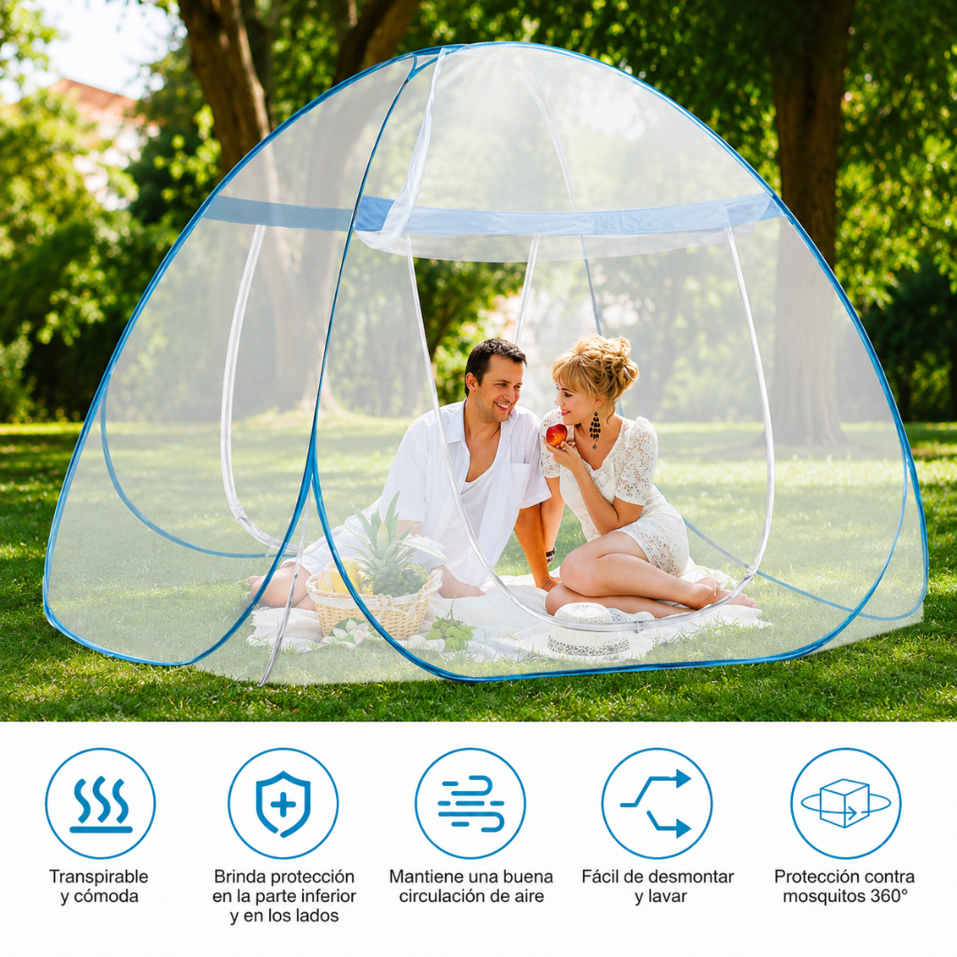 MOSQUITERO PARA CAMA — Protección 360° para dormir sin insectos