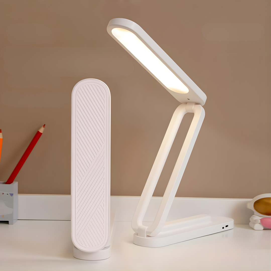 FOLDING TABLE LAMP – Iluminación portátil, diseño plegable y luz perfecta para cada momento