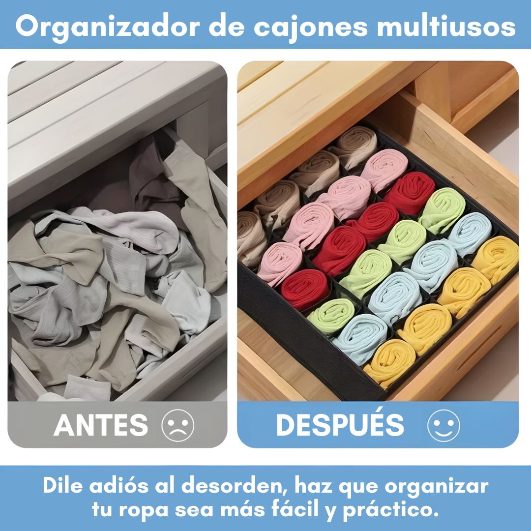 ORGANIZADOR DE ROPA INTERIOR CON ESPACIOS – Orden perfecto, cada prenda en su lugar