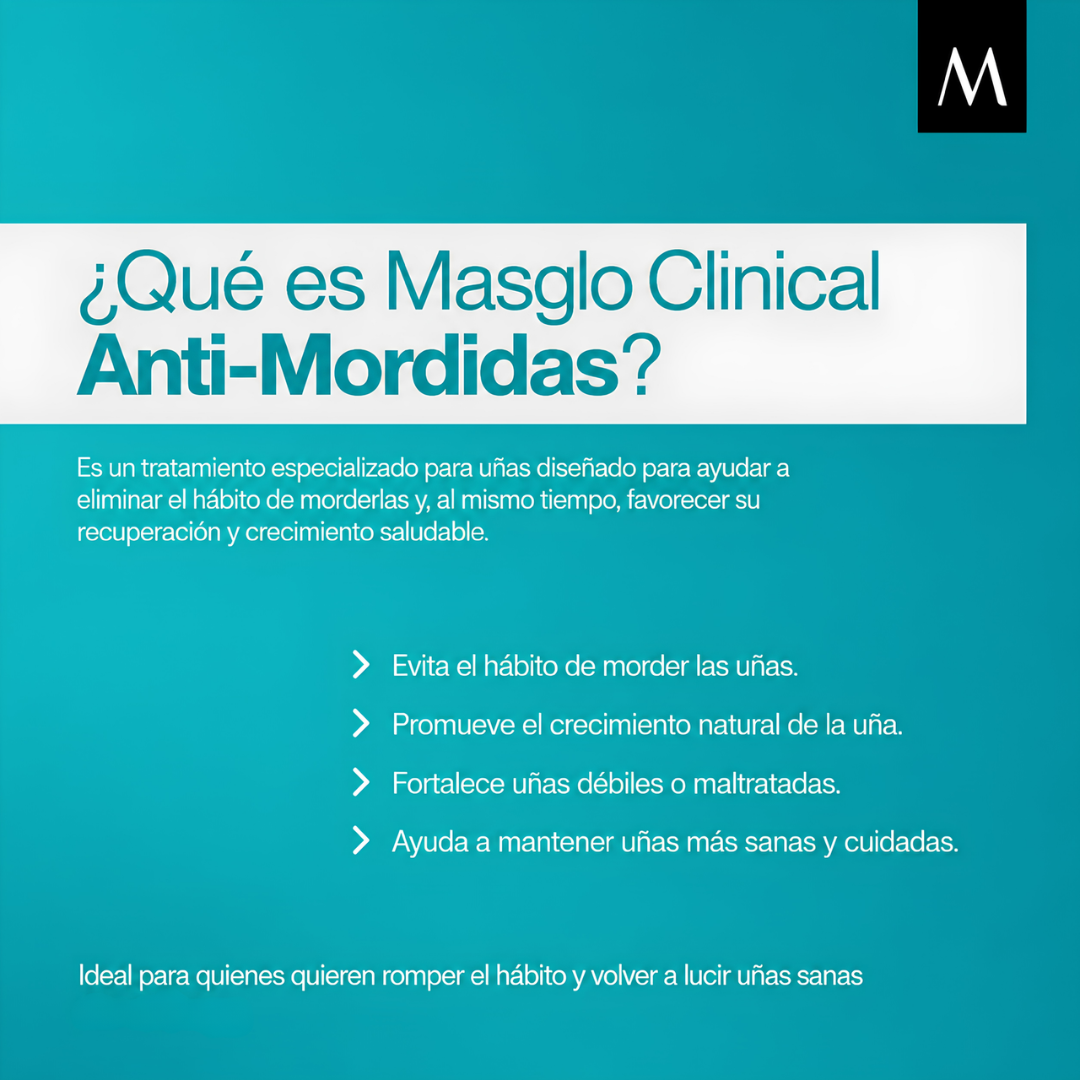 BASE MASGLO ANTI MORDIDAS — Ayuda a dejar el hábito y cuidar tus uñas
