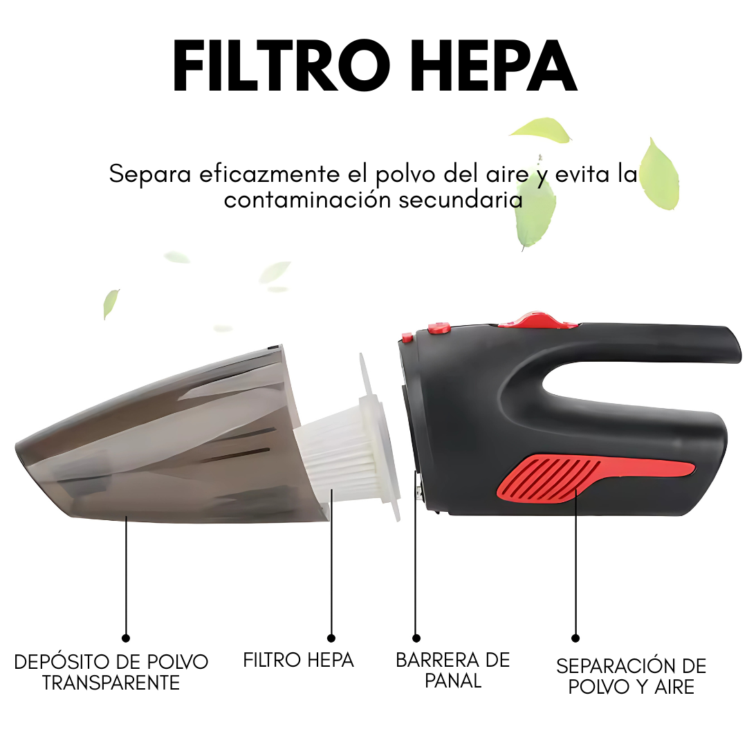ASPIRADORA PORTÁTIL – Limpieza potente en la palma de tu mano