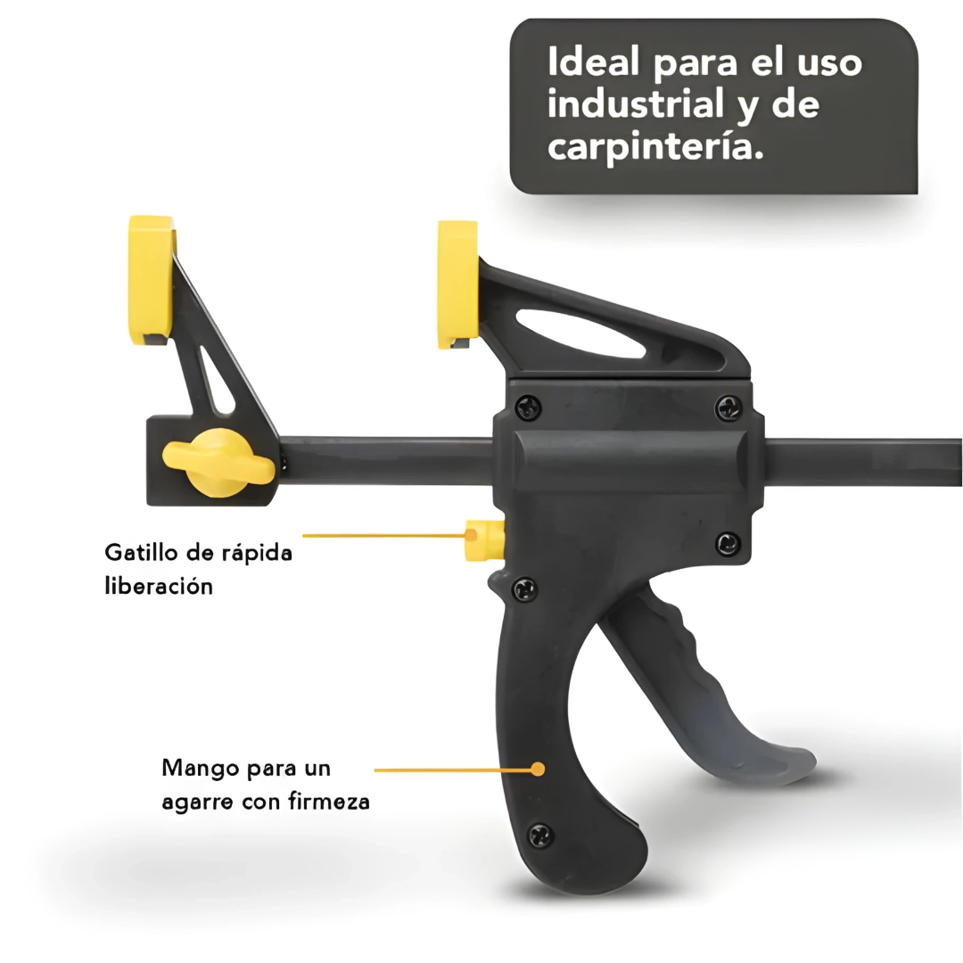 PINZA DE APRIETE – Sujeción firme y práctica al instante