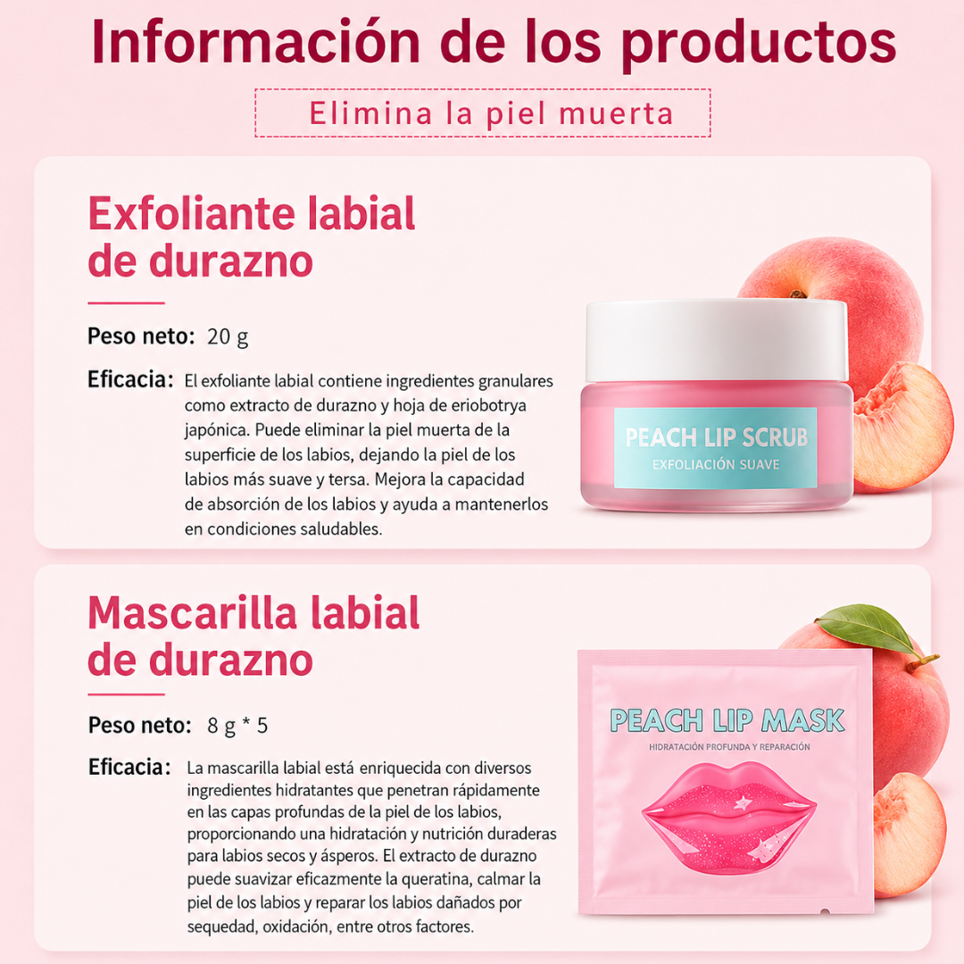 KIT DE CUIDADO REPARADOR DE LABIOS – Labios suaves, hidratados y visiblemente más cuidados en cada rutina