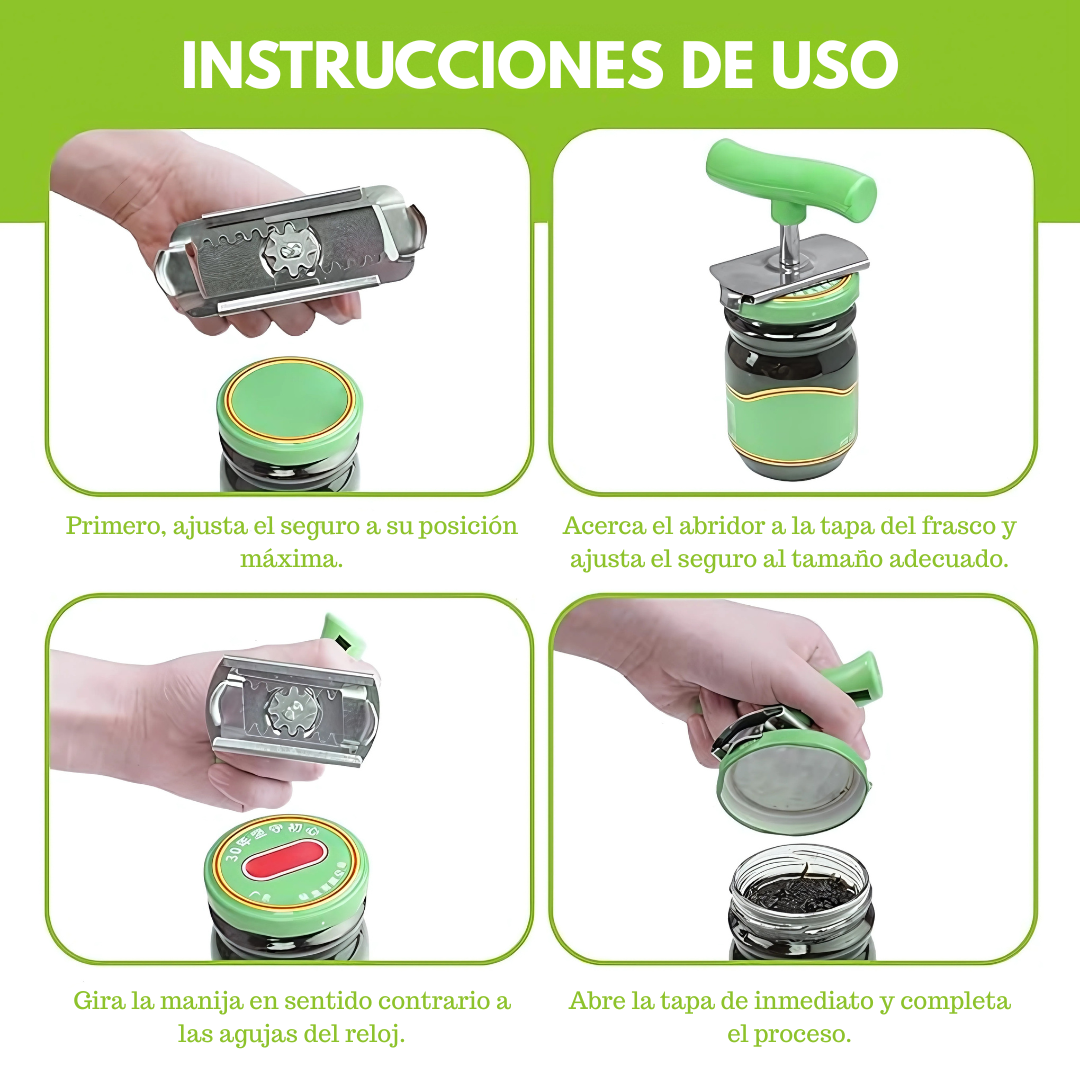ABREFÁCIL DE TAPAS – Abre frascos sin esfuerzo ni dolor en las manos