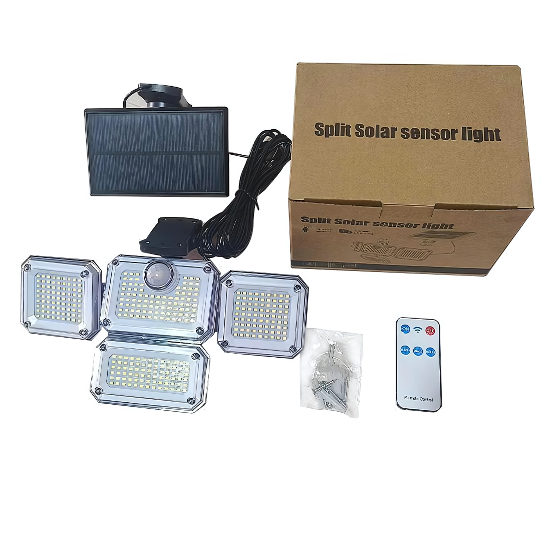 LUZ DE SEGURIDAD CON DETECTOR DE MOVIMIENTO – Iluminación automática para tu tranquilidad