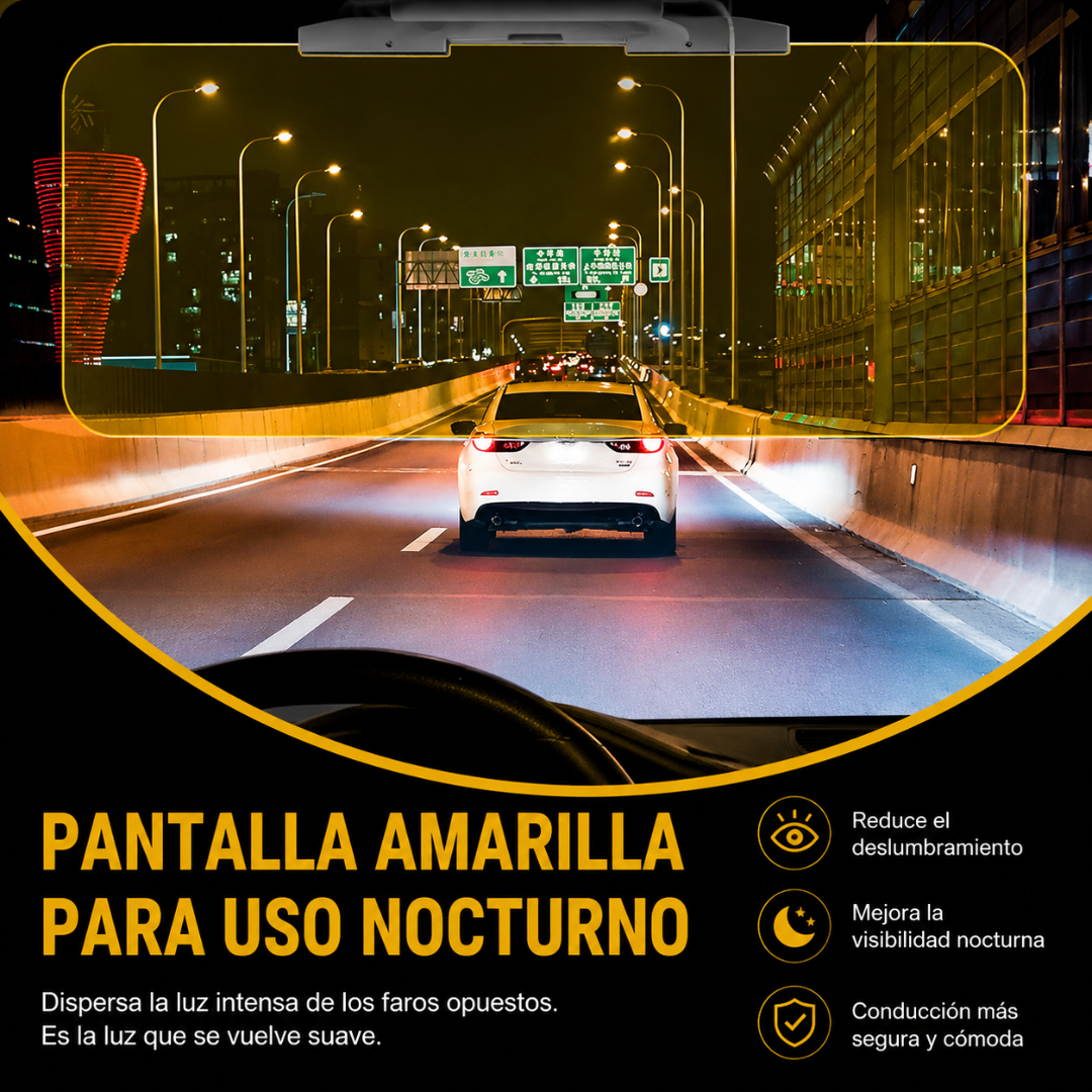 VISOR HD PARA AUTO – Maneja sin deslumbramientos, mayor claridad y seguridad en cada trayecto