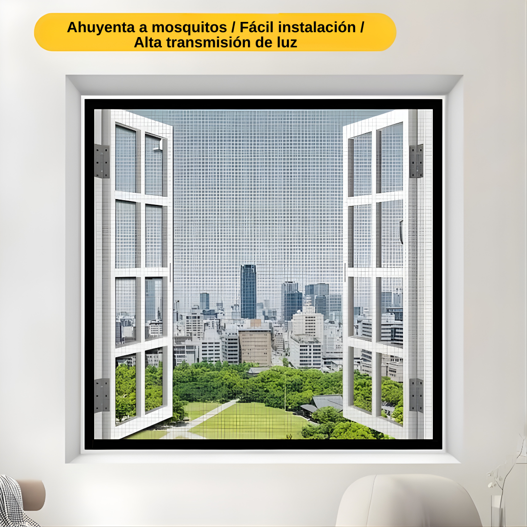 MOSQUITERA PLEGABLE PARA VENTANAS – Protege tu hogar de insectos y disfruta aire fresco sin molestias