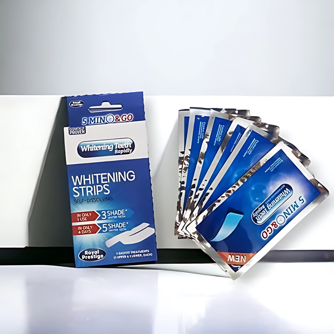 WHITENING STRIPS TIRAS BLANQUEADORAS – Sonríe con seguridad y dientes más blancos