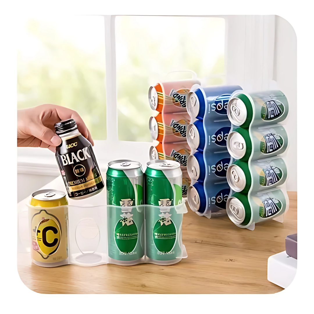 ORGANIZADOR DE LATAS PARA REFRI (Pack*2) – Orden y practicidad en tu cocina