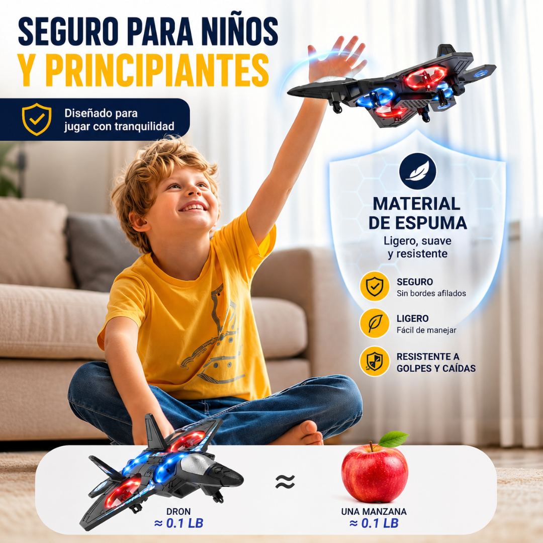 AVION DE CONTROL REMOTO – Giros extremos, maniobras 360° y diversión sin límites en el aire