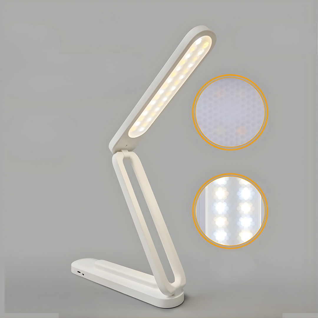 FOLDING TABLE LAMP – Iluminación portátil, diseño plegable y luz perfecta para cada momento