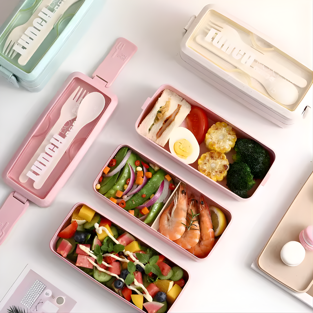 LUNCH BOX CON CUBIERTOS – Comidas frescas, prácticas y siempre contigo