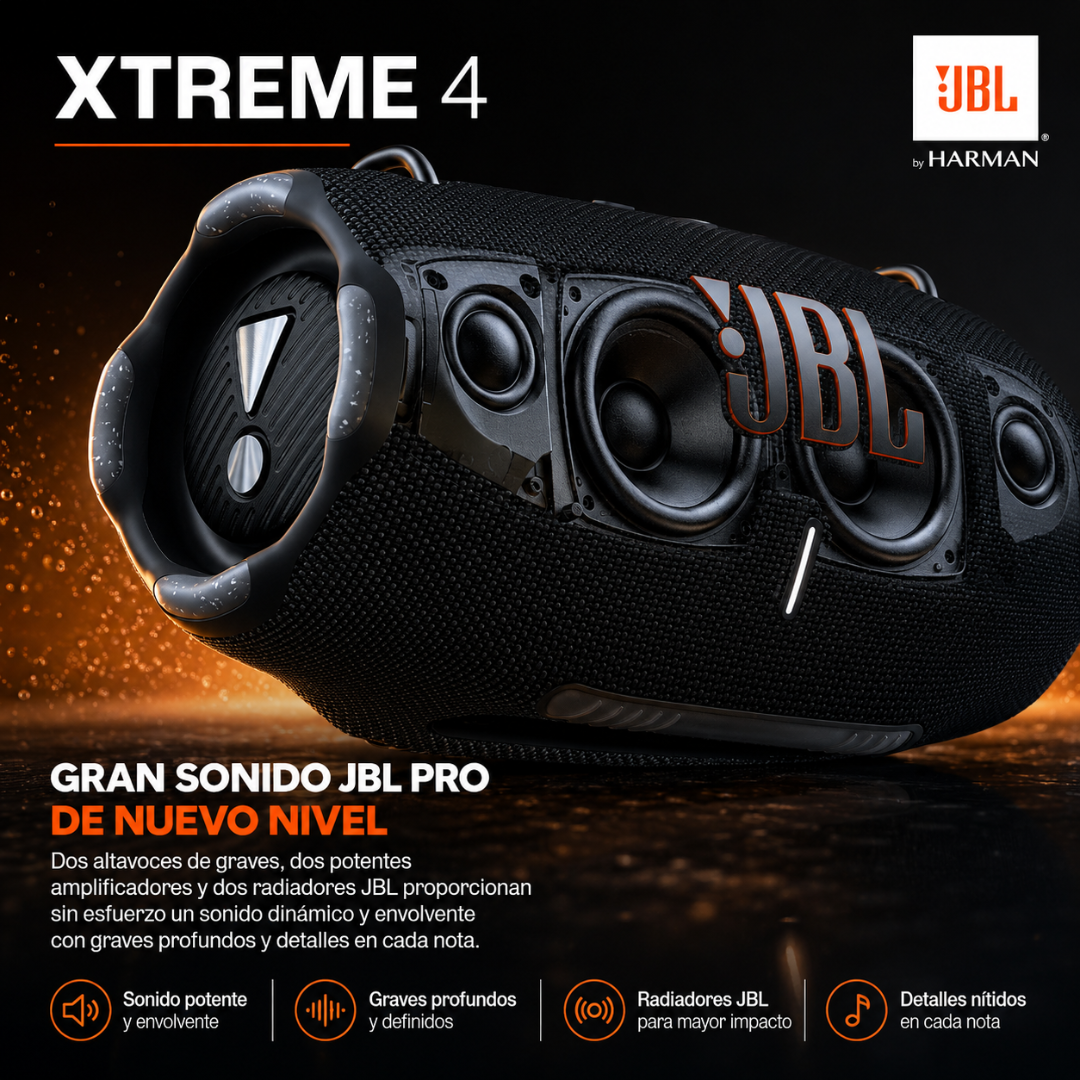 JBL XTREME 4 – Potencia para cualquier aventura
