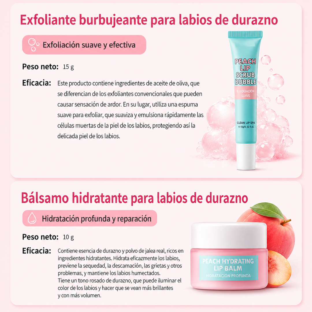 KIT DE CUIDADO REPARADOR DE LABIOS – Labios suaves, hidratados y visiblemente más cuidados en cada rutina